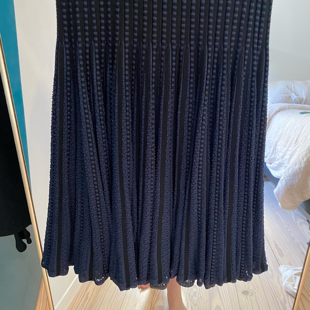 Theory Novelty Checker Knit Sleeveless Short Dress - Picture 15 of 16